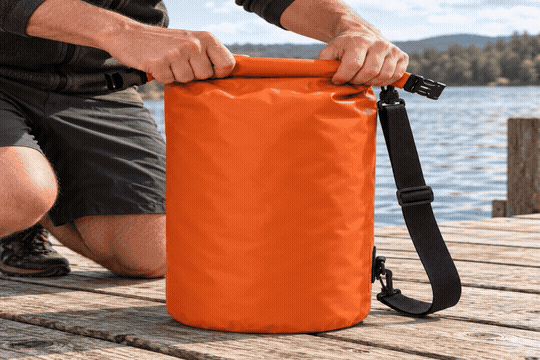 Outdoor-Packsack in der Anwendung